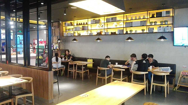 餐飲店面裝修設計圖片、餐飲店裝修效果圖、餐飲店裝修案例